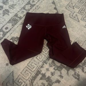 Texas A&M adidas leggings